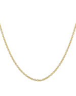 Load image into Gallery viewer, oval link golden chain necklace