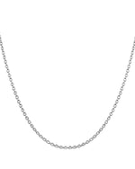 Load image into Gallery viewer, oval link silver chain necklace
