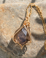 Load image into Gallery viewer, smoky super seven pendant
