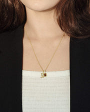 Capricorn Garnet Zodiac Energy Necklace