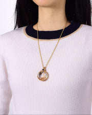 globular phantom quartz pendant