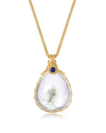 Load image into Gallery viewer, teardrop flawless phantom quartz pendant
