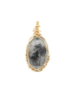 Load image into Gallery viewer, double pointed herkimer diamond pendant
