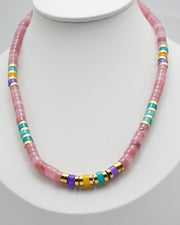 Macaron Chalcedony Stone Necklace