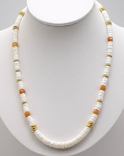 White Shell Stone Necklace