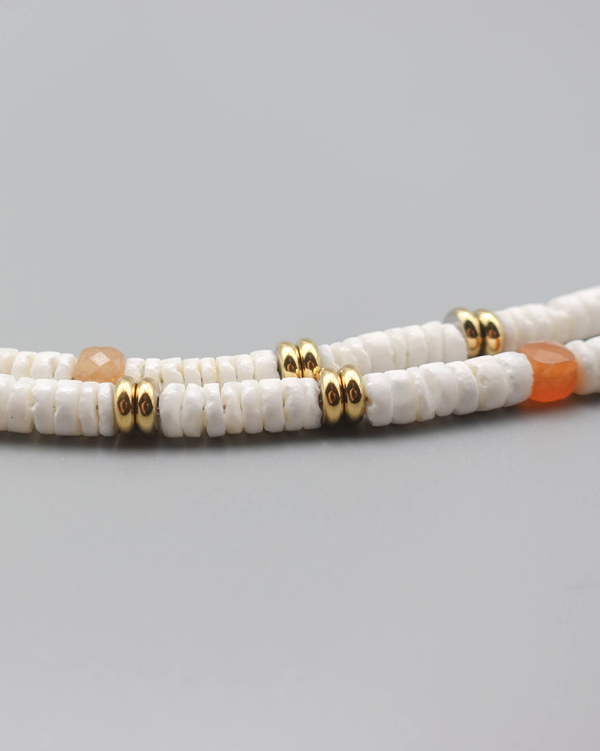 White Shell Stone Necklace
