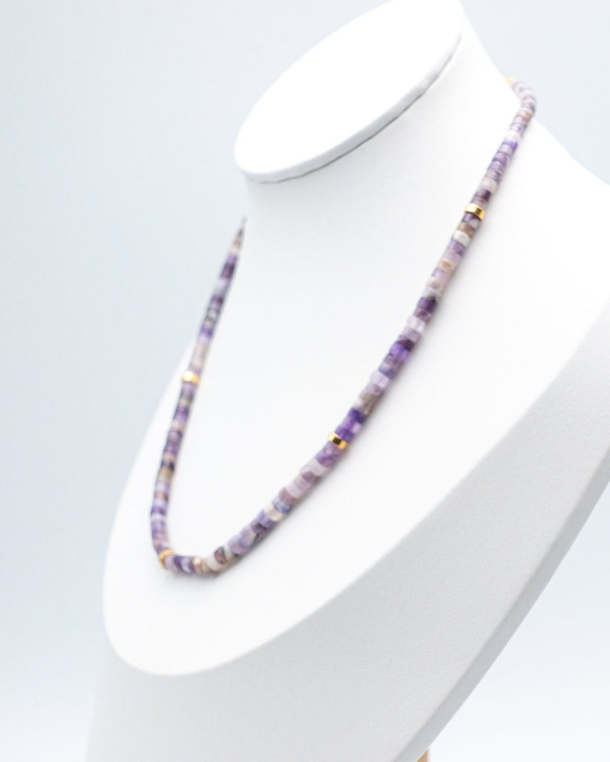 Charoite Stone Necklace