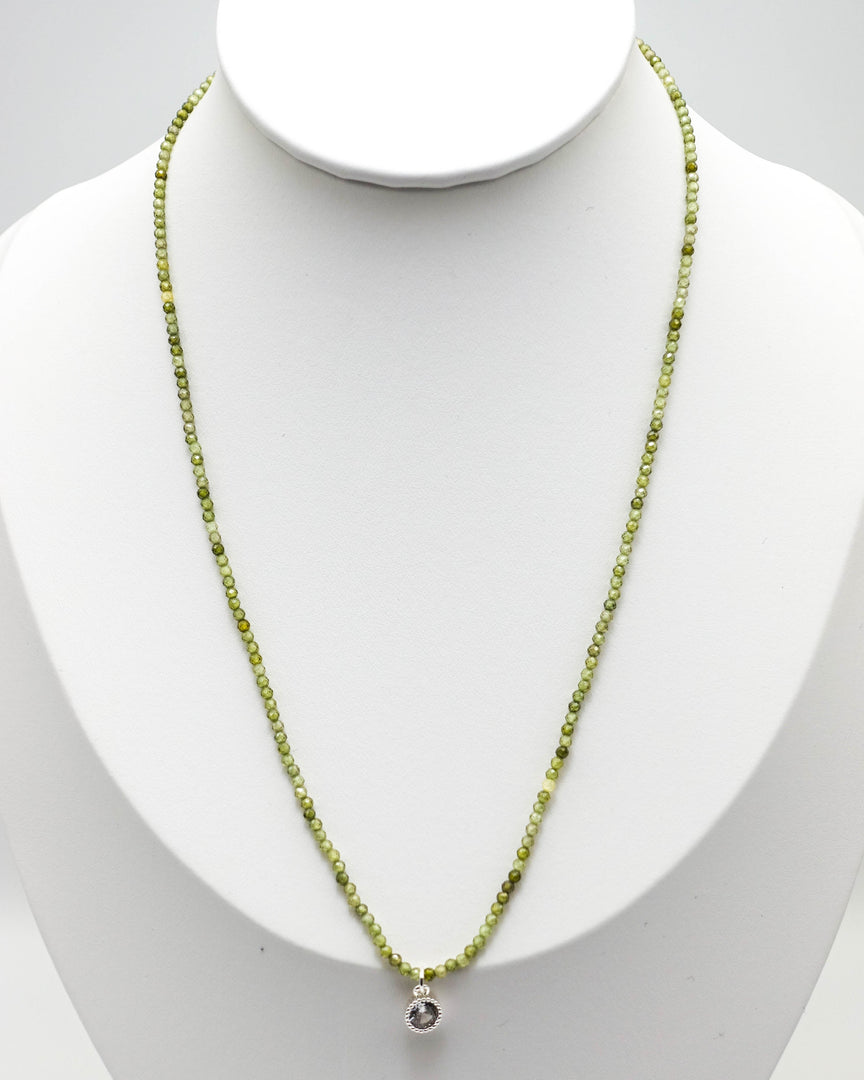 Green Crushed Stone Necklace