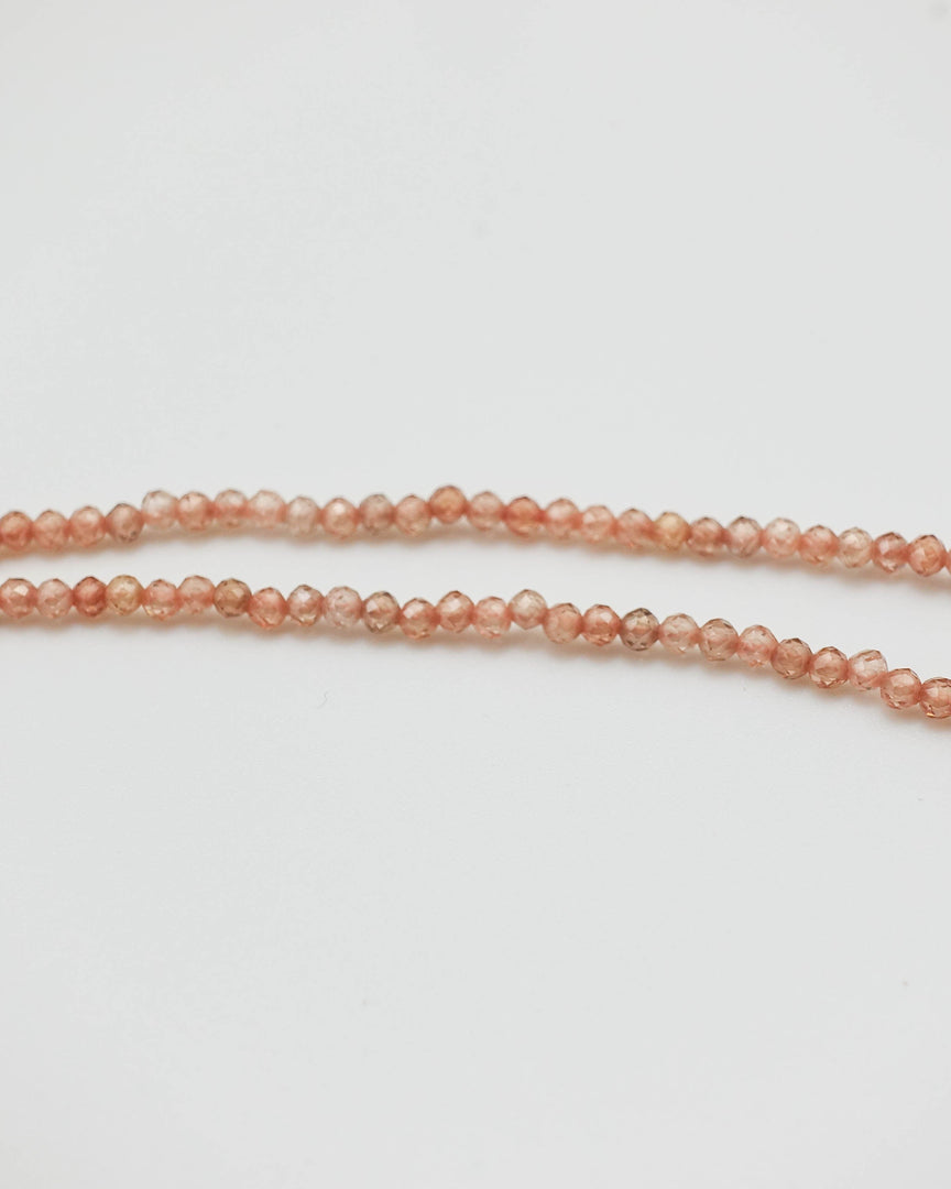 Pink Crushed Stone Necklace