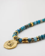 Load image into Gallery viewer, The Devil&#39;s Eye Chalcedony Stones Necklace
