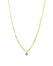 Green Crushed Stone Necklace