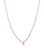 Load image into Gallery viewer, Pink Crushed Stone Necklace
