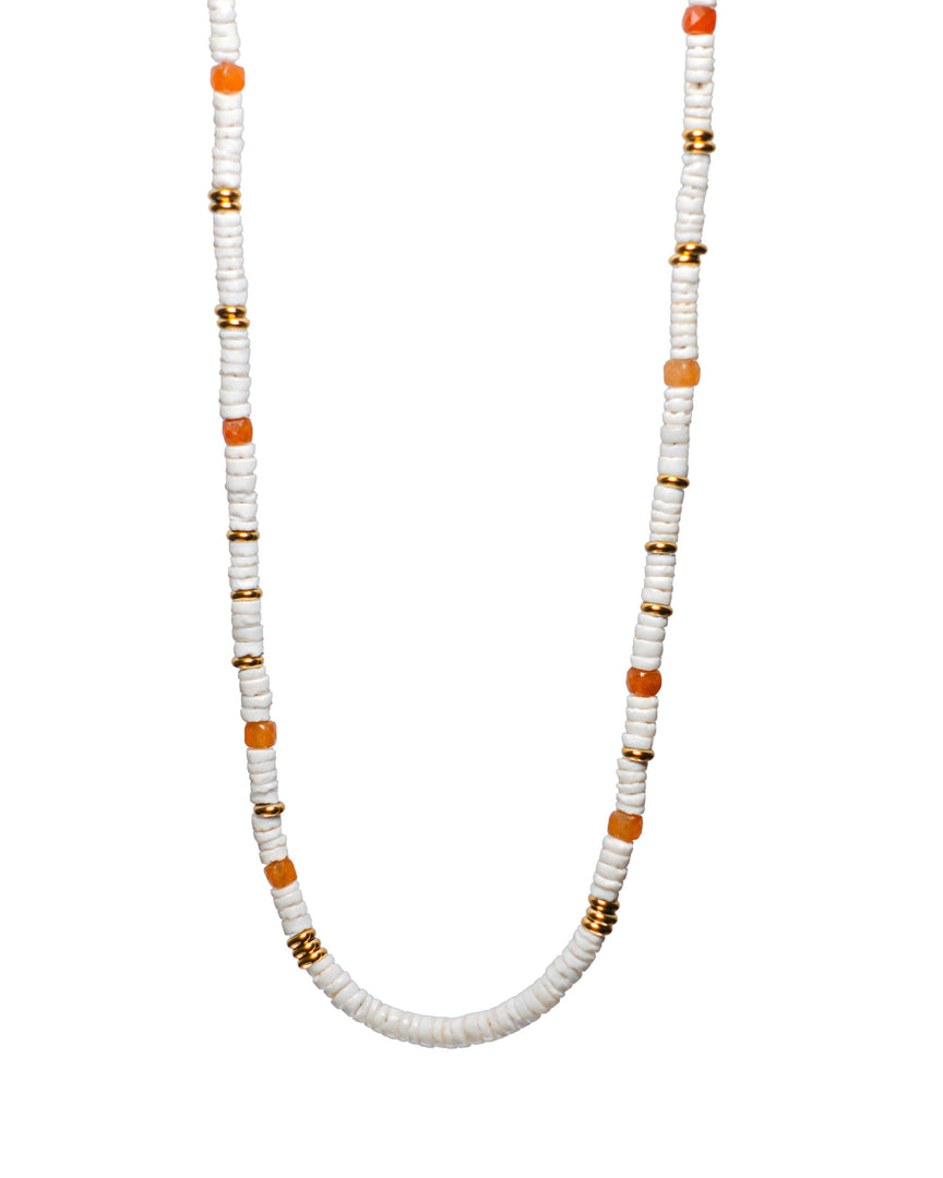 White Shell Stone Necklace