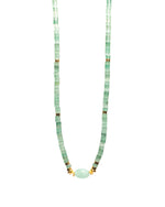 Load image into Gallery viewer, Cylinder Chalcedony Stone Necklace
