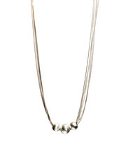 Silver Bead Necklace