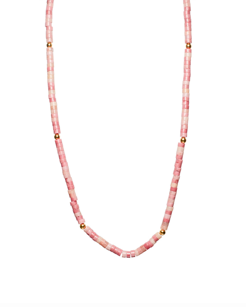 Pink Jade Stone Necklace