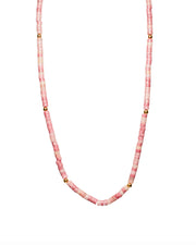 Pink Jade Stone Necklace