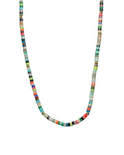 Rainbow Line Stone Necklace