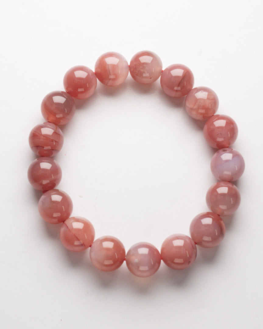 pink agate bracelet