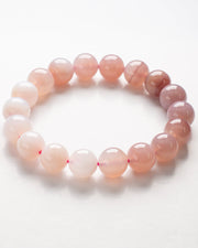 Gradient Pink Agate Beads Bracelet