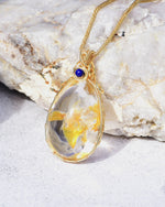 Load image into Gallery viewer, egg hematoid quartz pendant
